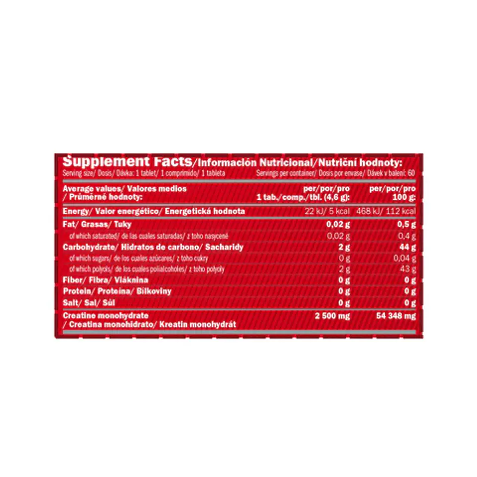 Creatina Monohidrato Masticable 60 tabl – Amix™ 2