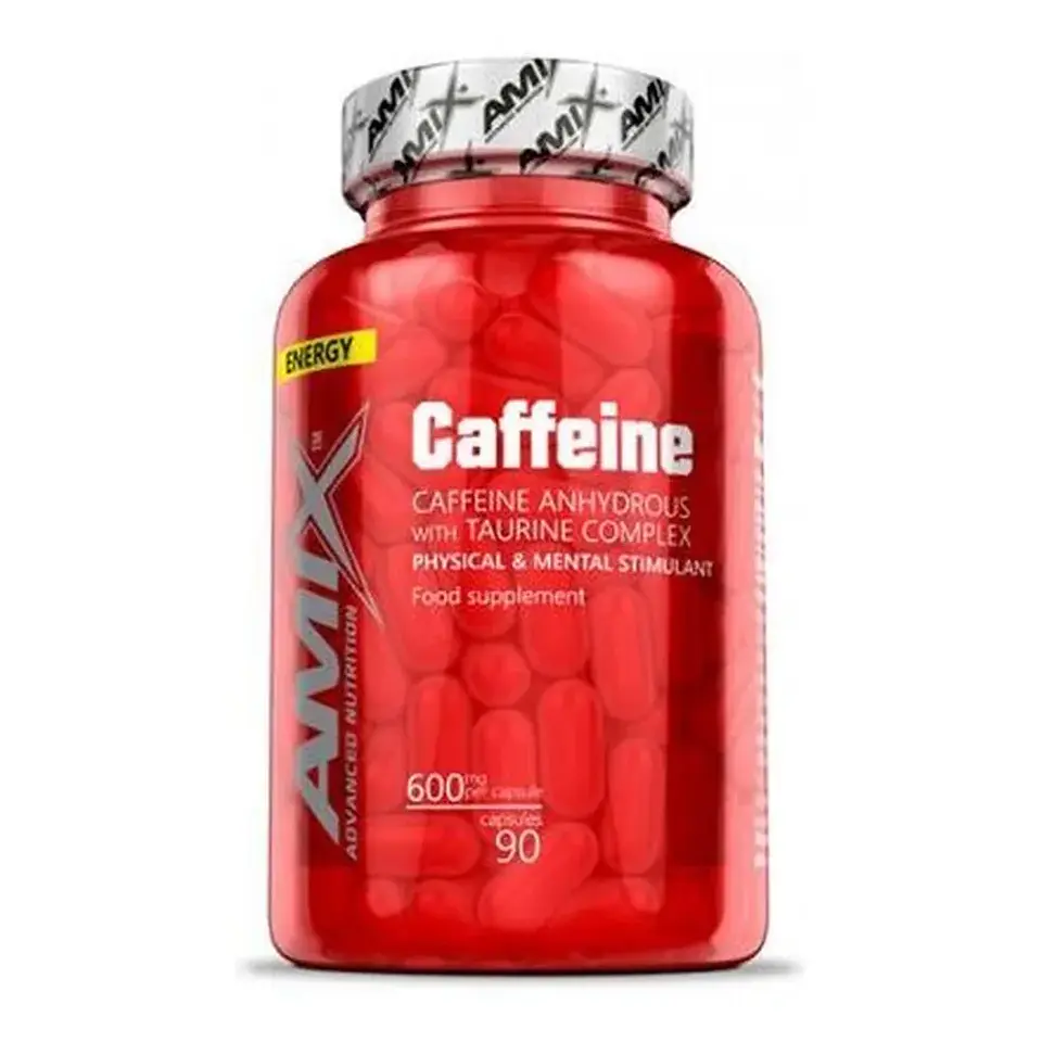 Cafeína 200 mg con Taurina 90 caps – Amix 1