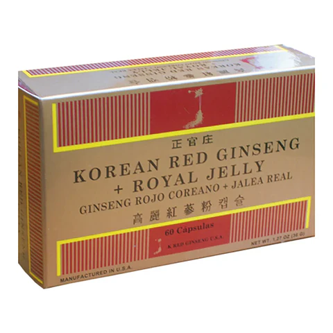Ginseng Rojo Coreano + Jalea Real 60 Cápsulas