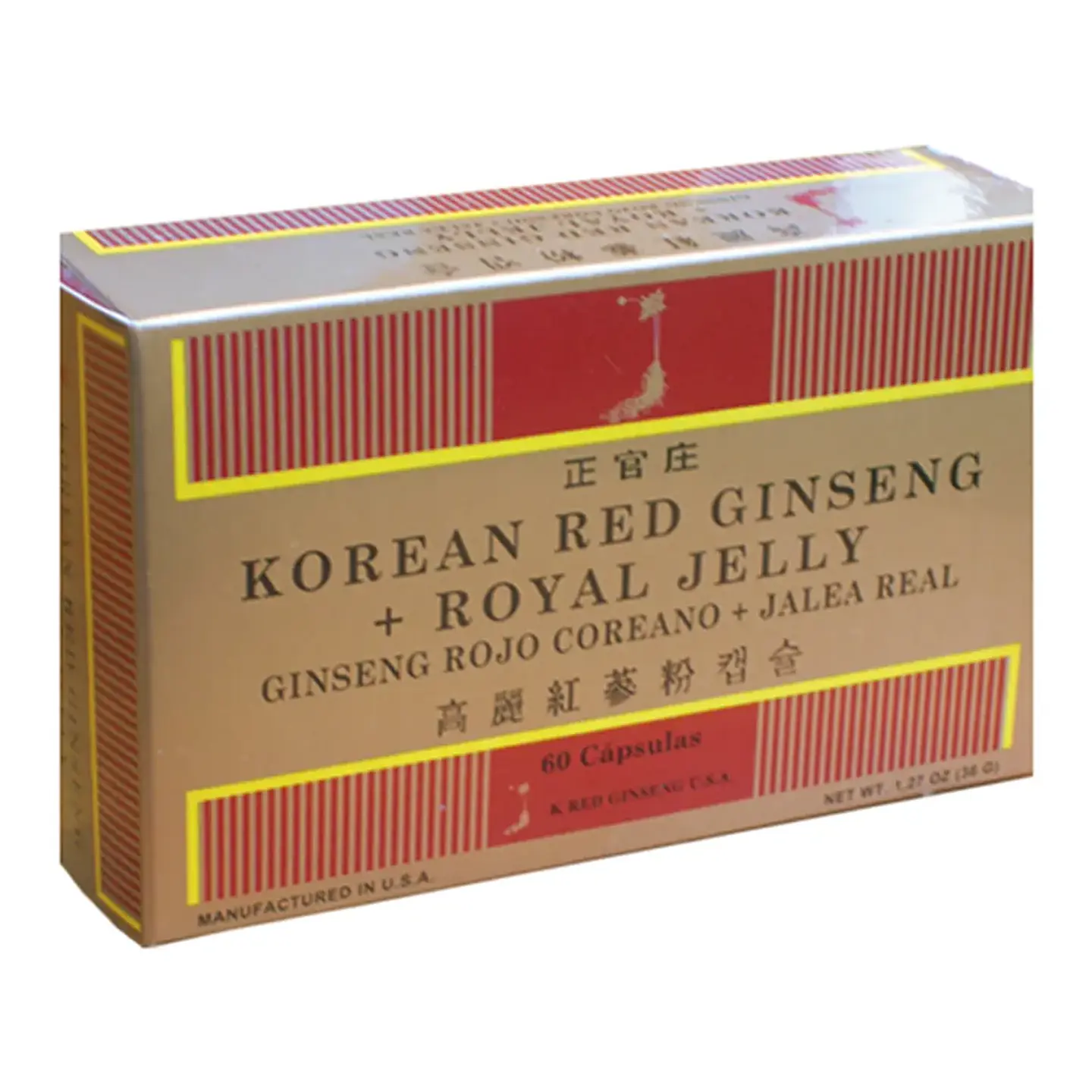 Ginseng Rojo Coreano + Jalea Real 60 Cápsulas 1