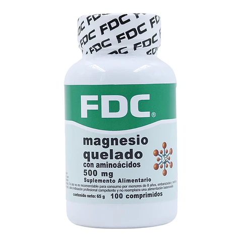Magnesio Quelado 500 mg 100 Comprimidos