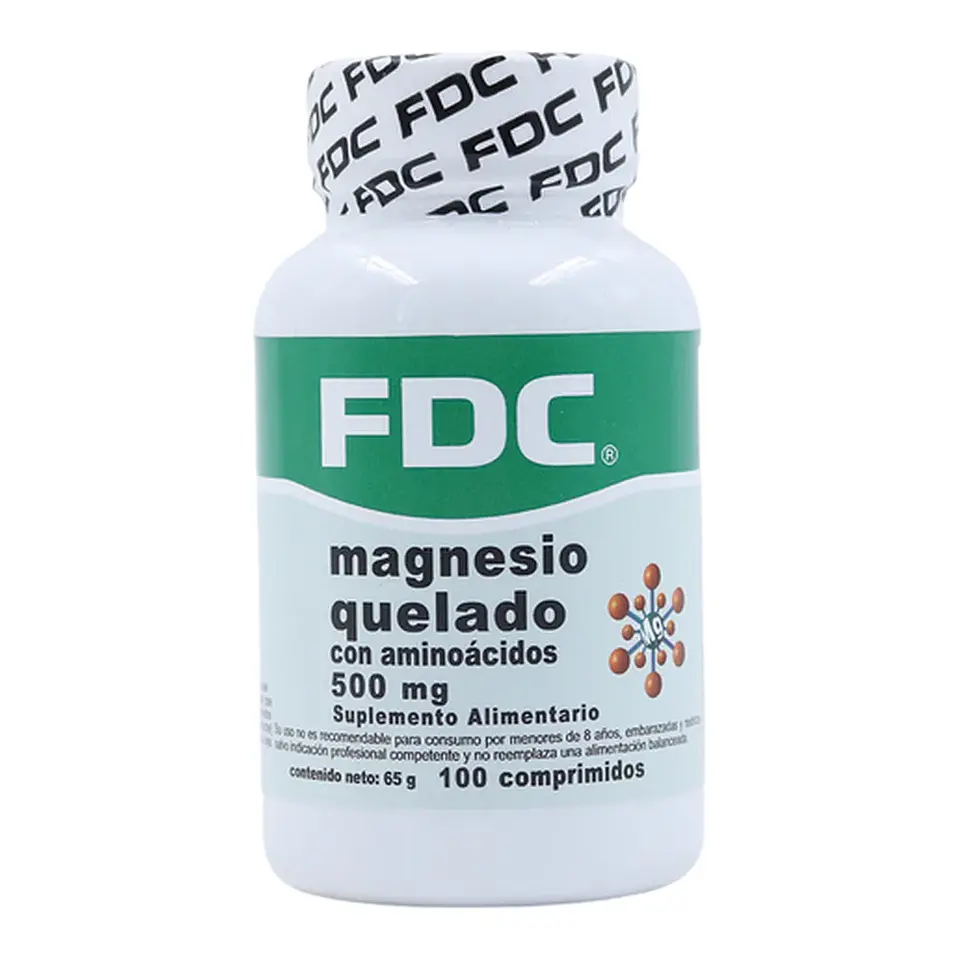 Magnesio Quelado 500 mg 100 Comprimidos 1