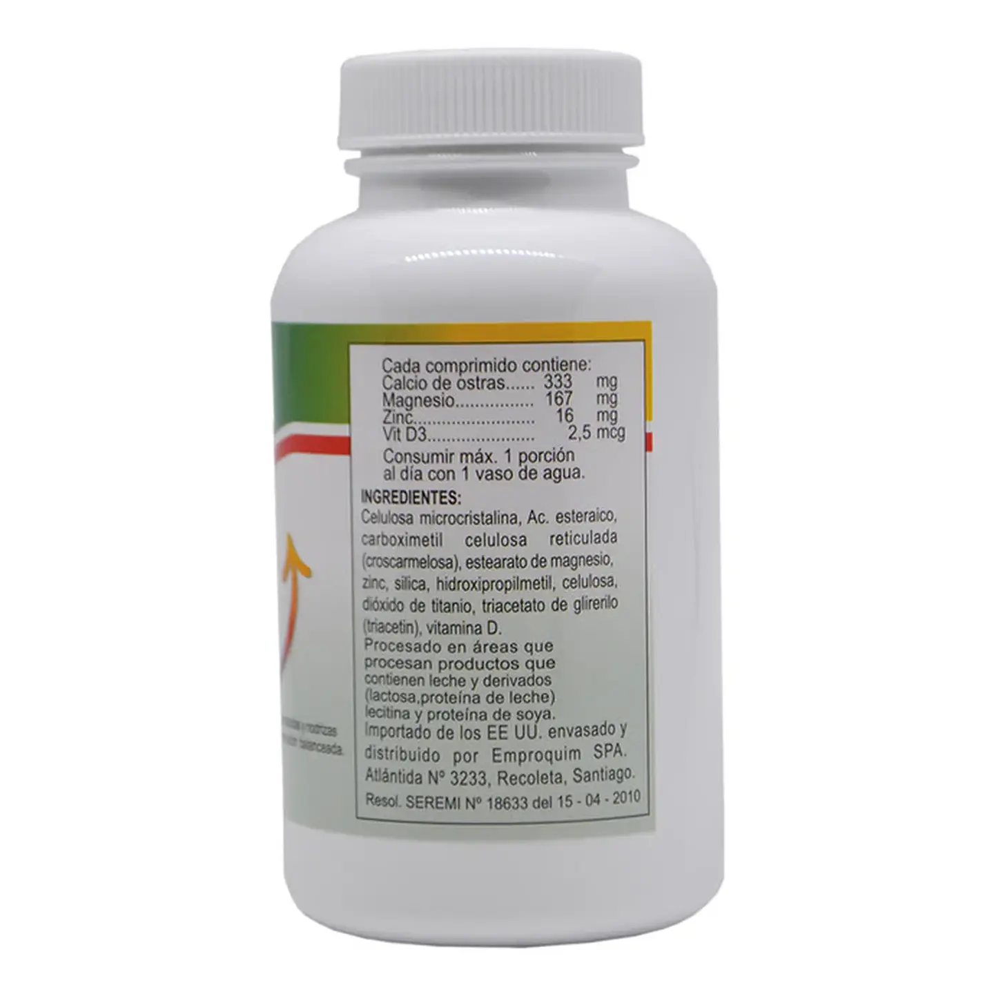 Minerales Calcio + Magnesio + Zinc 90 Comprimidos 3
