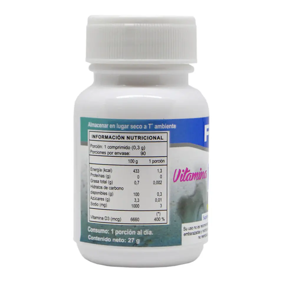 Vitamina D3 800 u.i. 90 comprimidos 2