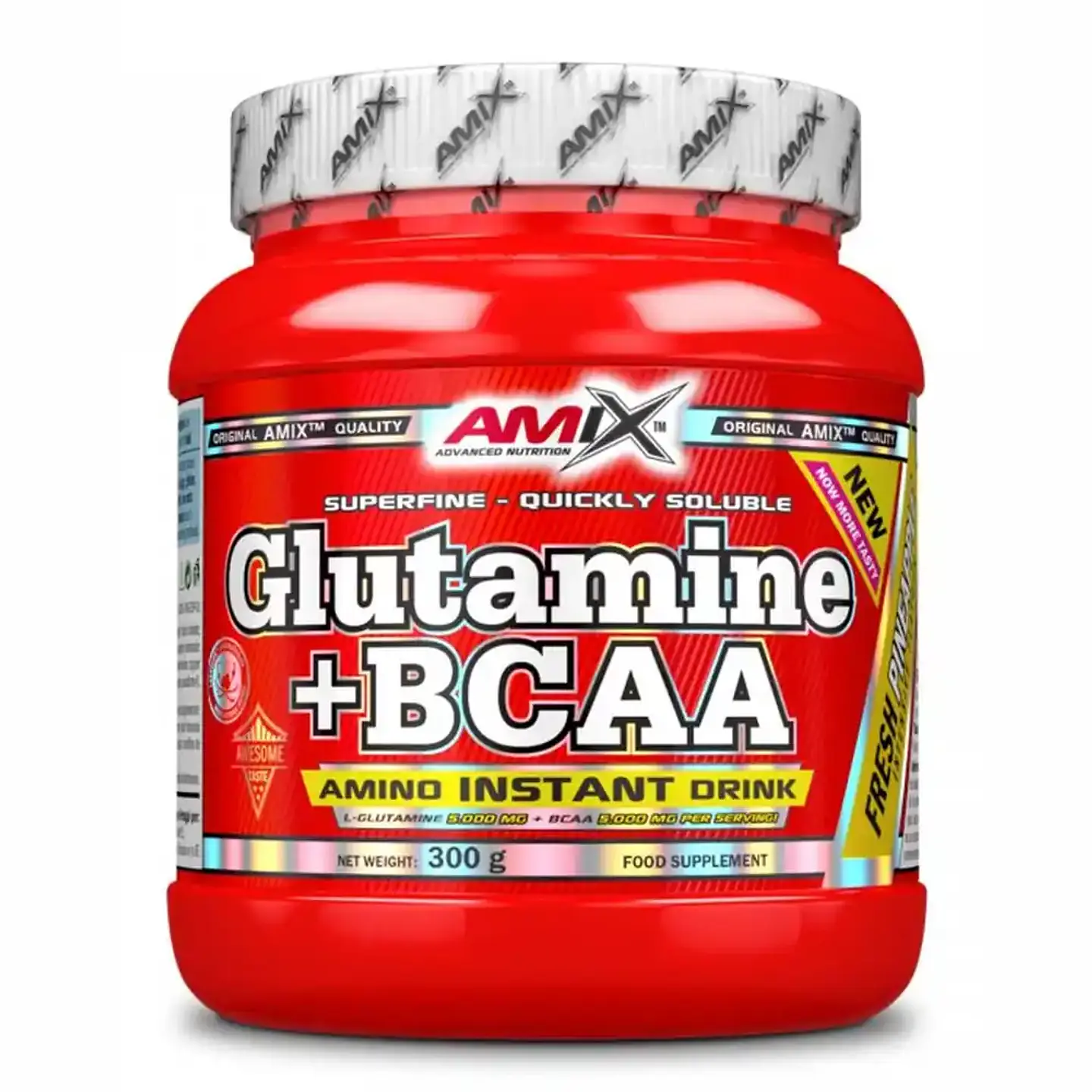 Aminoácidos Glutamina + BCAA 300 g 3