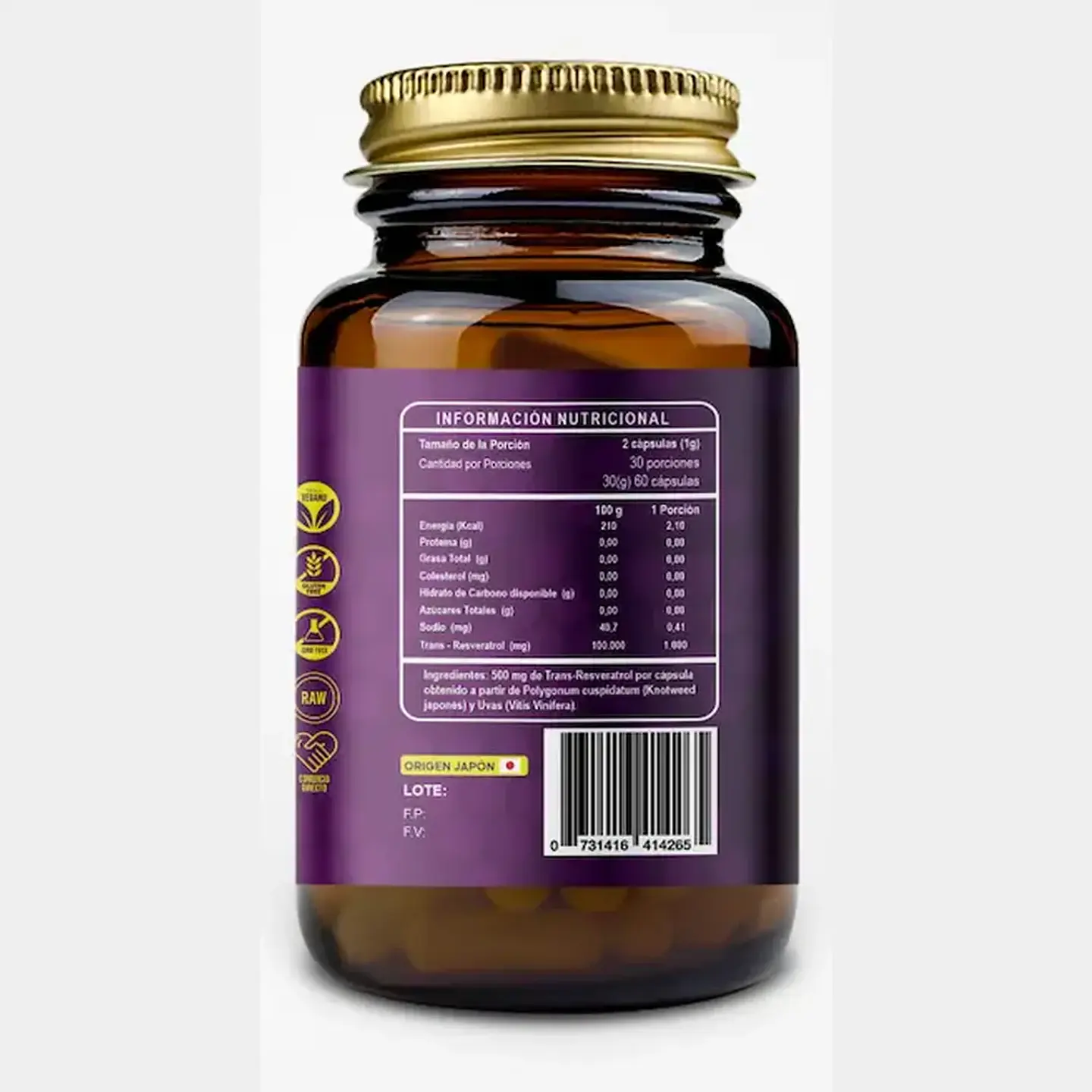 Trans-Resveratrol x 60 cápsulas 2