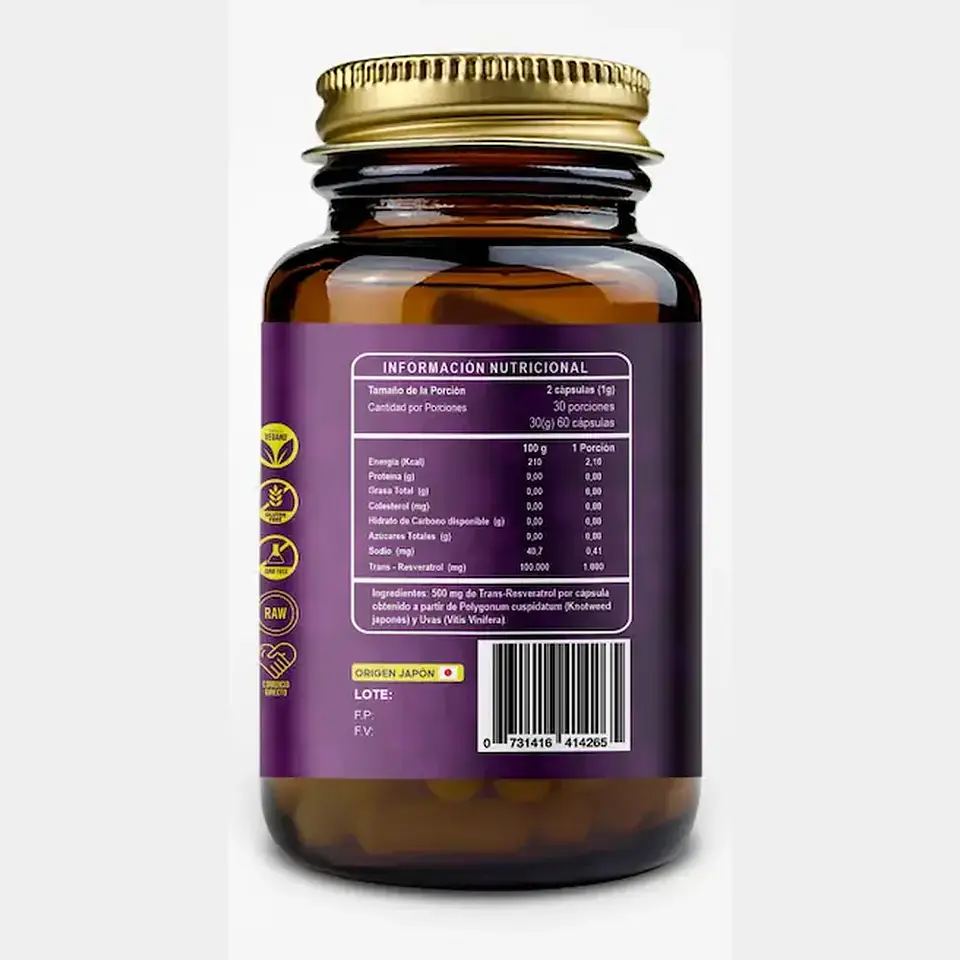 Trans-Resveratrol x 60 cápsulas 2