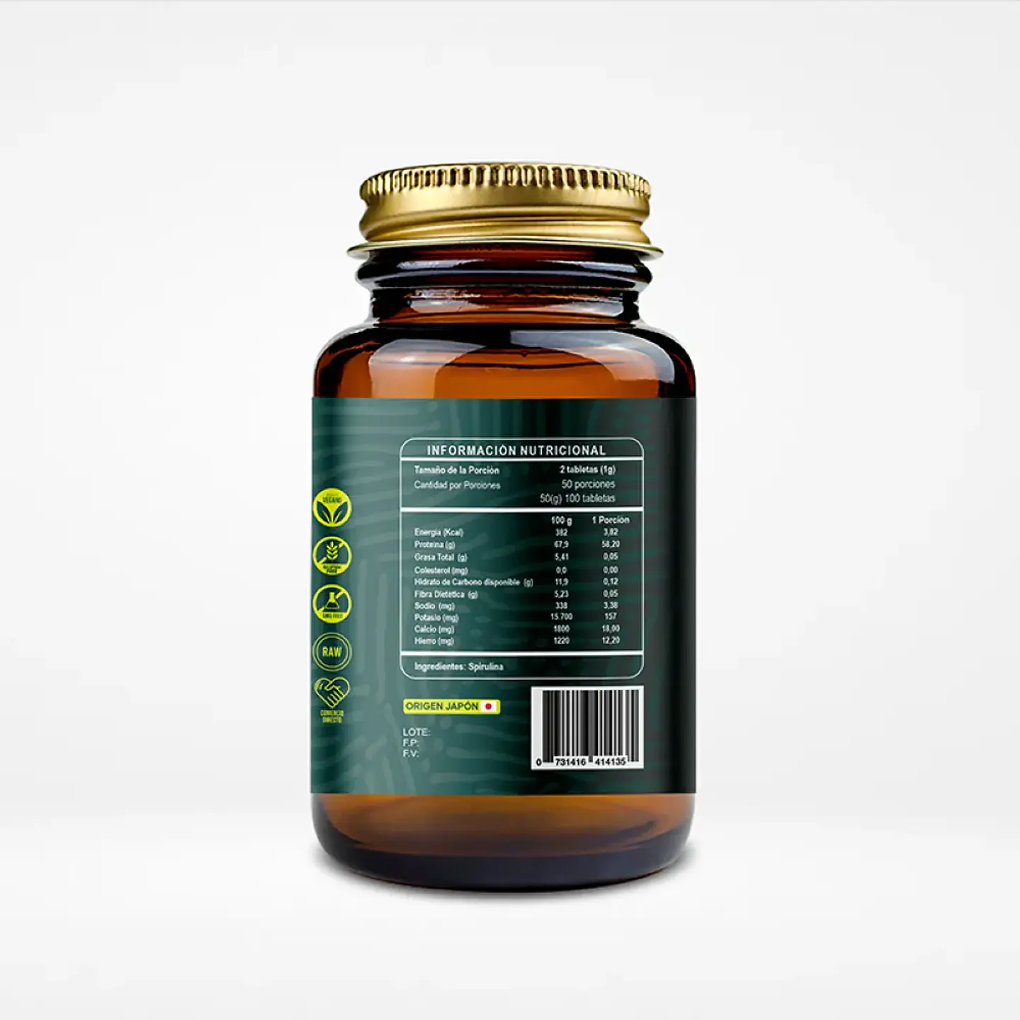 Spirulina 100 Tabletas Ri&Co 2