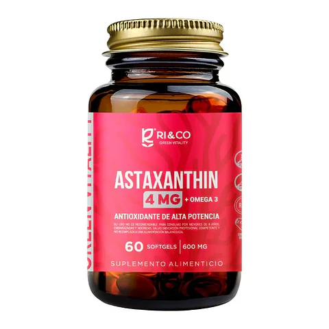 Astaxanthin, 600mg, 60 softgel Ri&Co