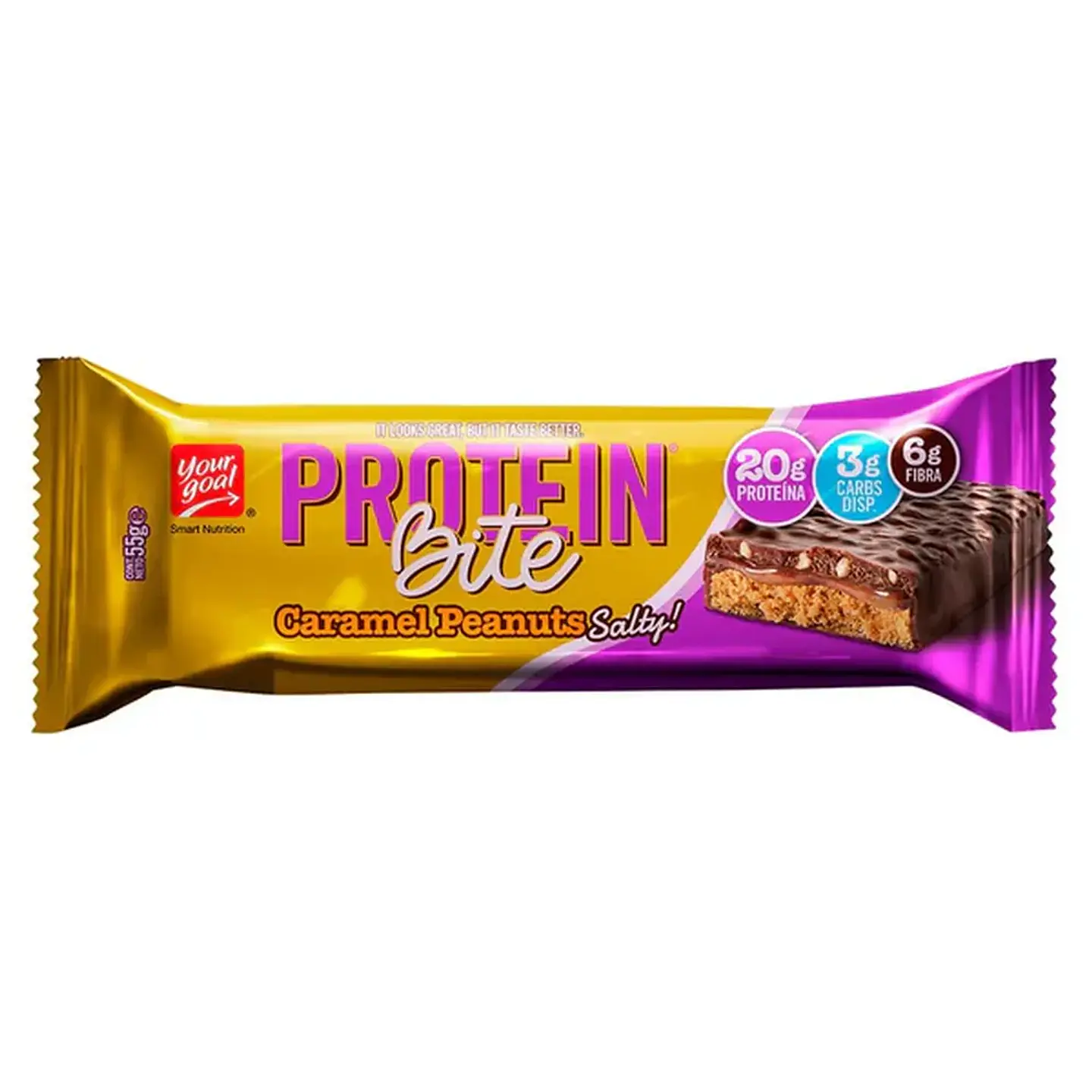 Protein Bite Caramel Peanuts Caja ( x4), Yourgoal 3