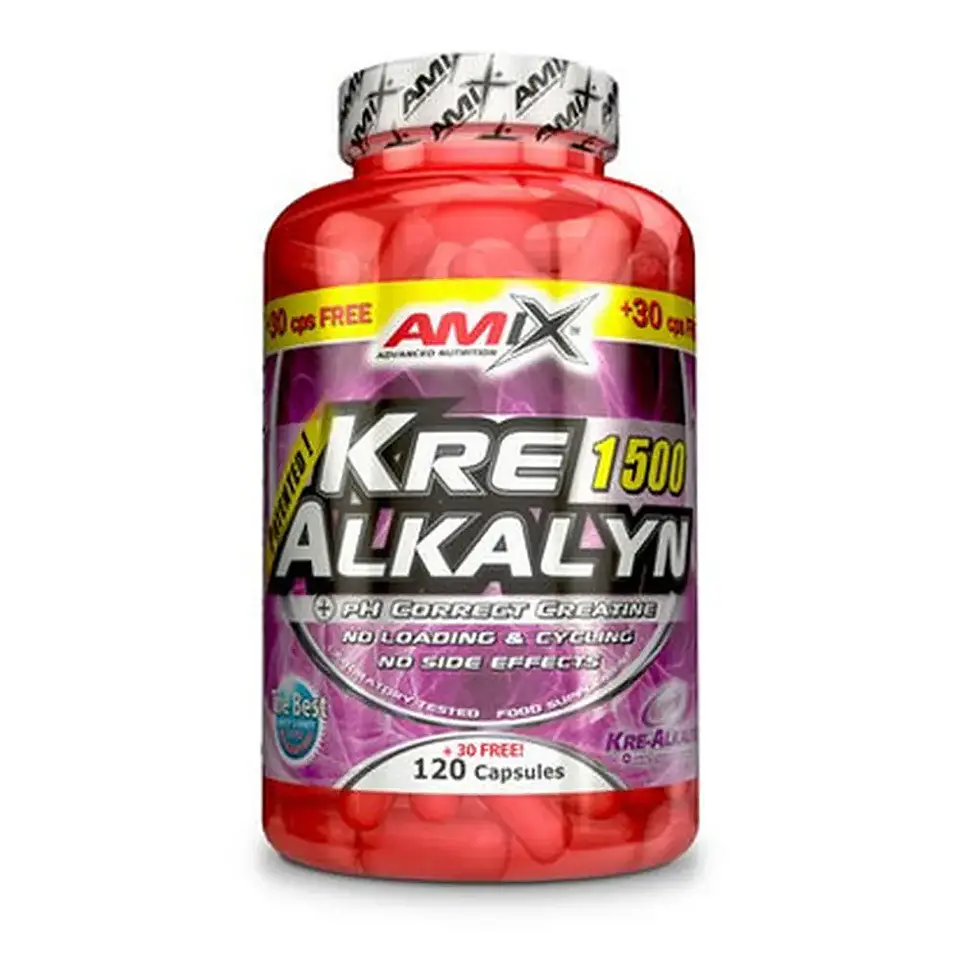 Creatina Kre-Alkalyn 120 caps + 30 Gratis – Amix™ 1