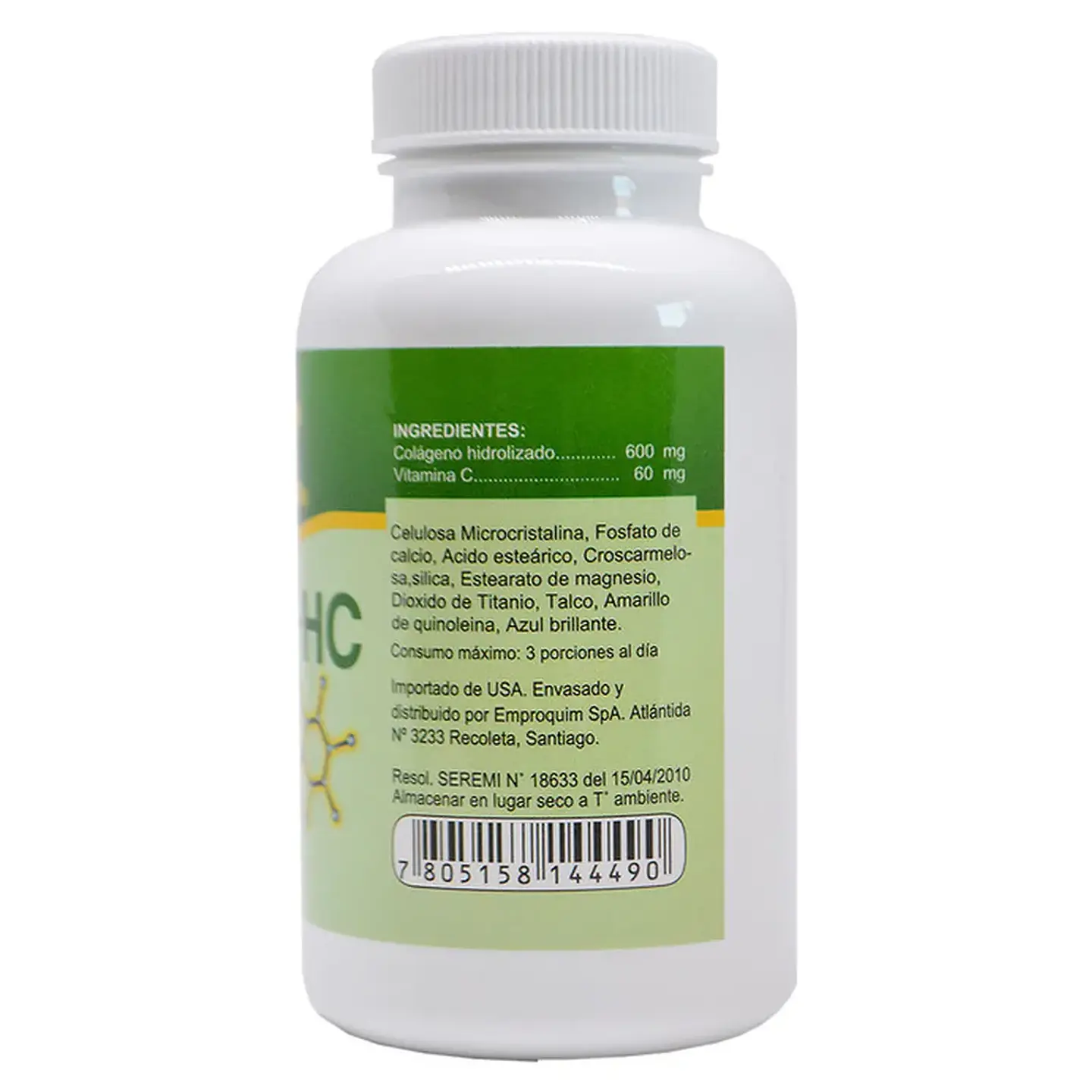 Colageno Hc X 90 Comprimidos FDC 3