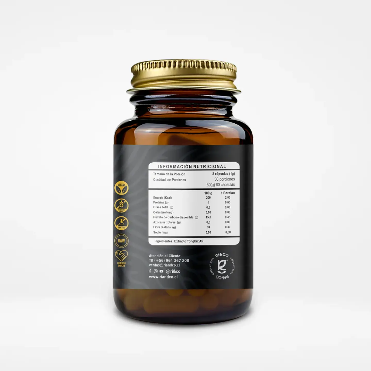 Tongkat Ali 60 Cap 500 mg -RI&CO 2