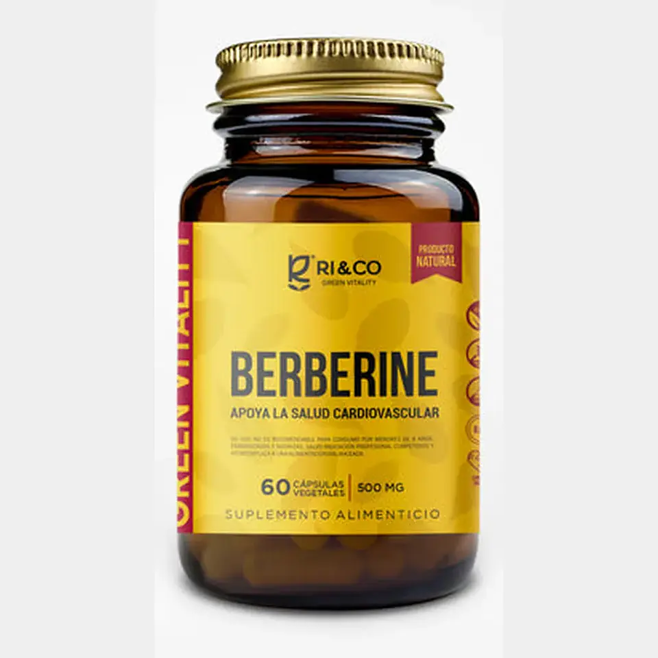 Berberina 500mg 60 Cápsulas Vegetales - RI&CO 1