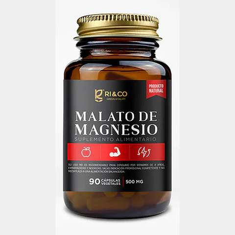 Malato de Magnesio 500mg  90 Caps. - RI&CO