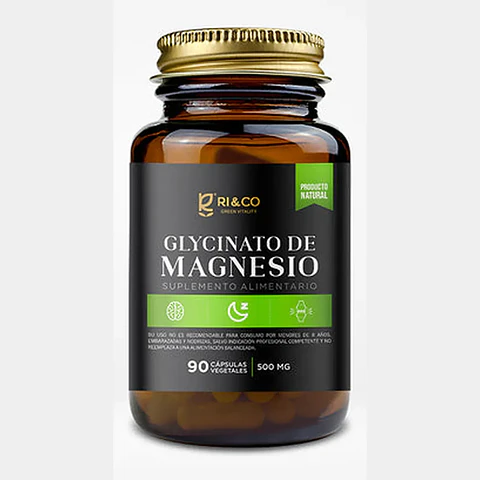 Glycinato de Magnesio 500mg 90 Caps. - RI&CO