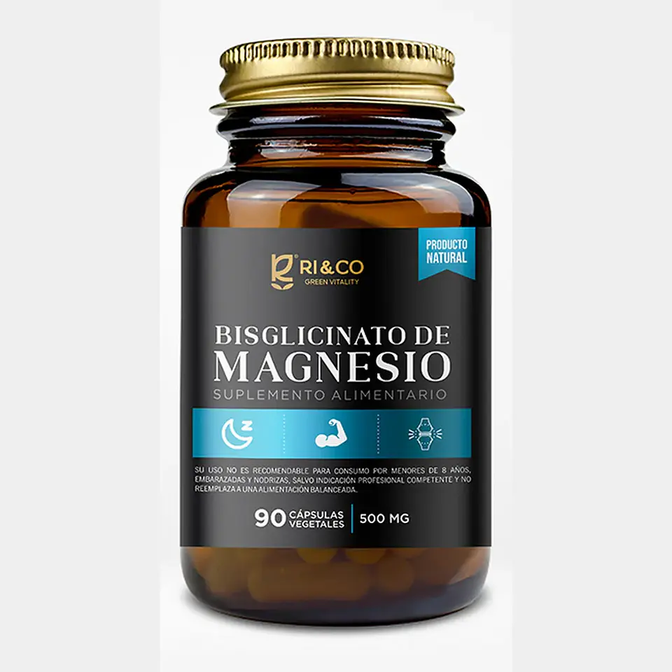 Bisglicinato magnesio 90 Cápsulas Ri&Co 1