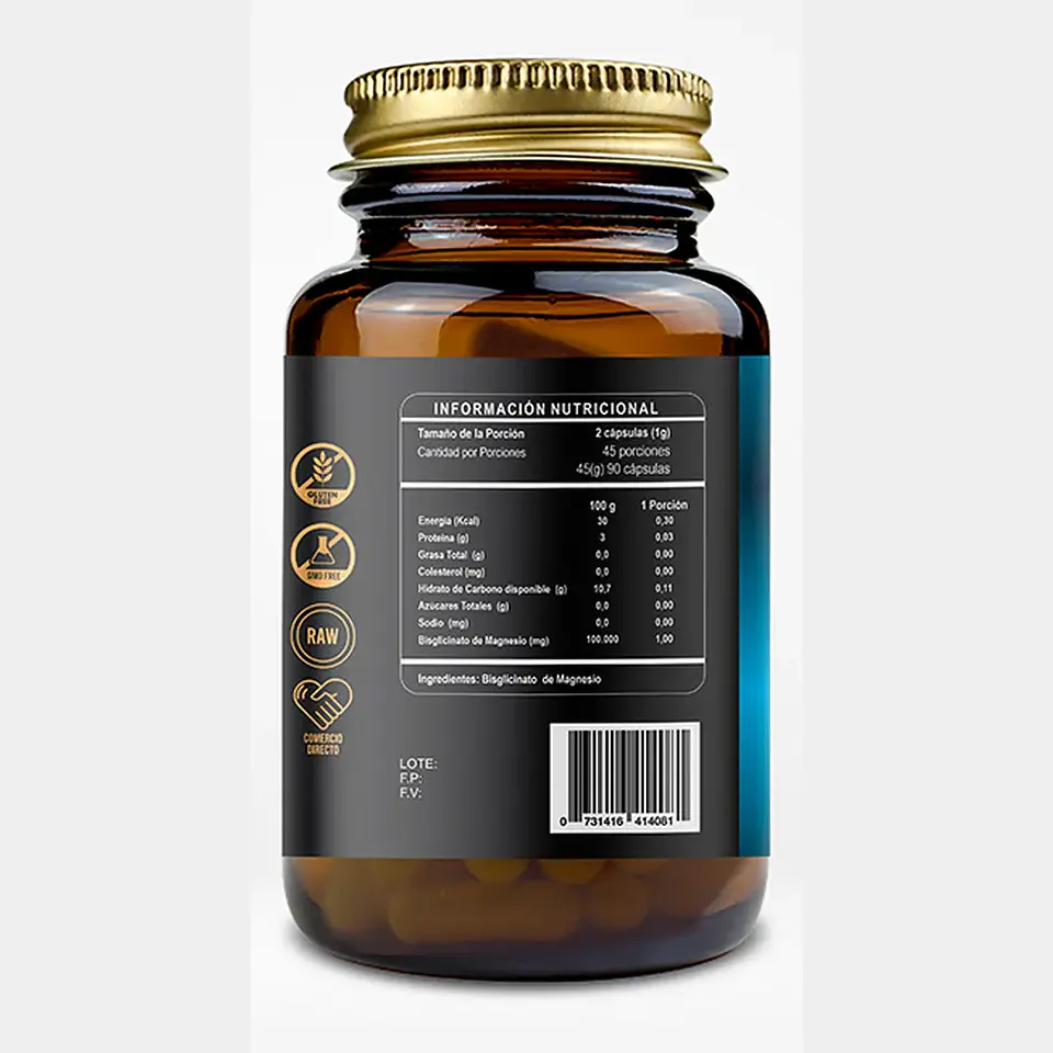 Bisglicinato magnesio 90 Cápsulas Ri&Co 2