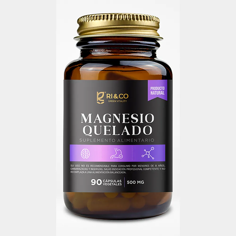Magnesio Quelado 90 Cápsulas Ri&co