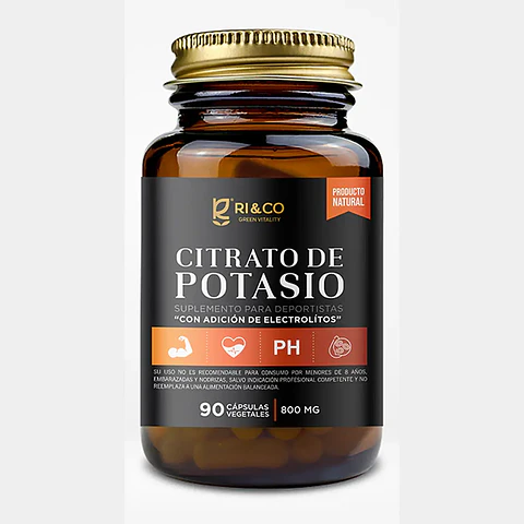 Citrato de Potasio 90 Cápsulas Ri&Co