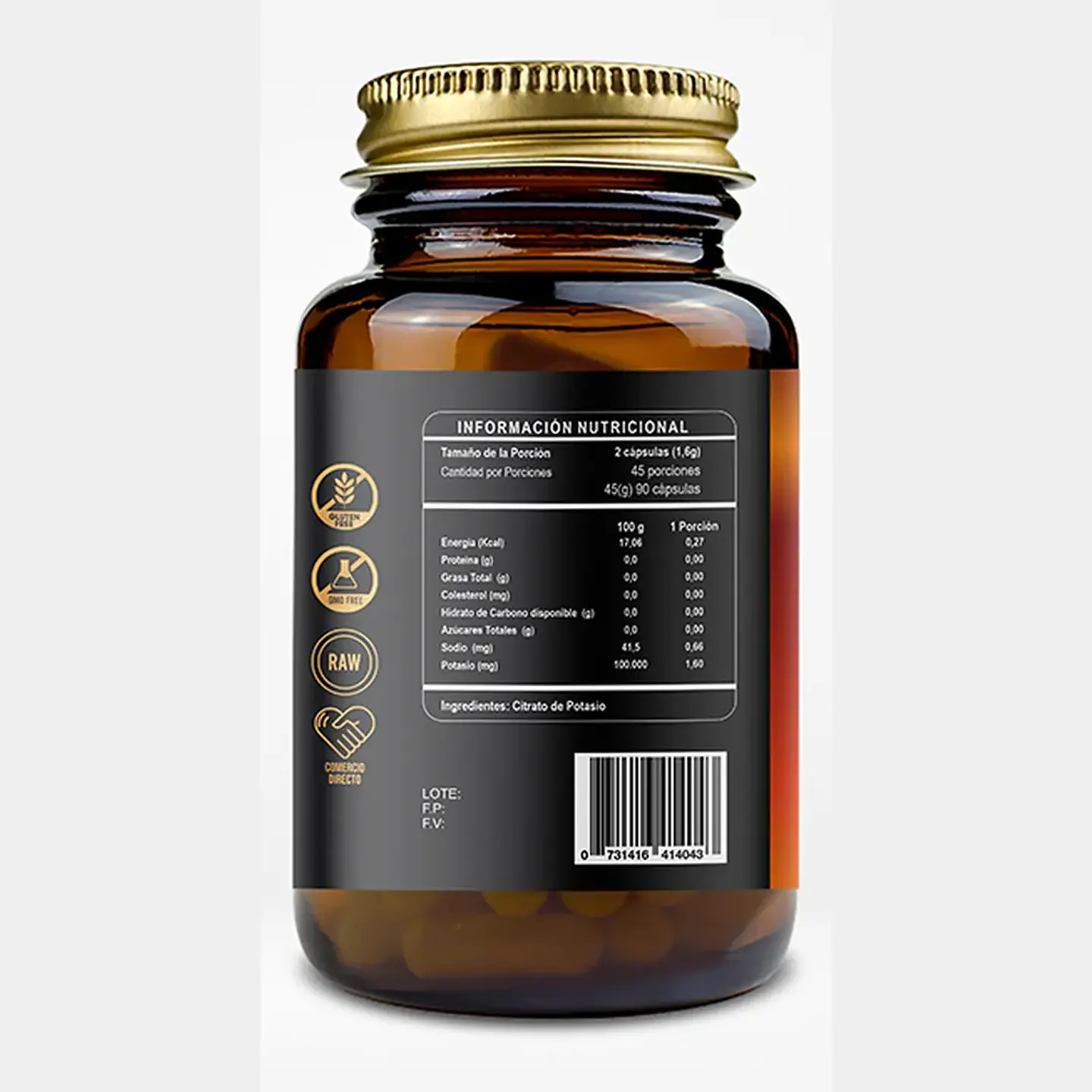 Citrato de Potasio 90 Cápsulas Ri&Co 2