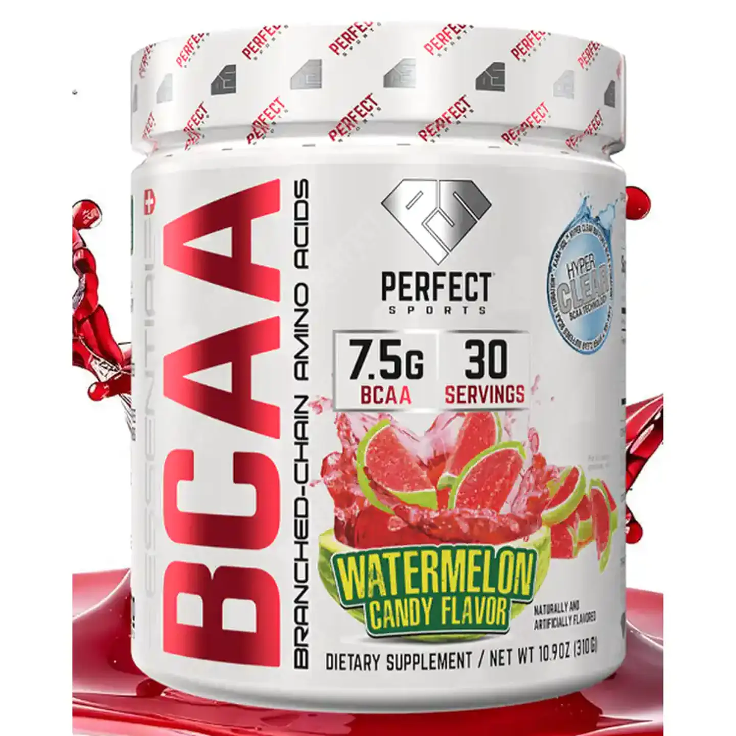 BCAA Hyper Clear - 7.5G Vegan BCAAs - 45 servicios  1