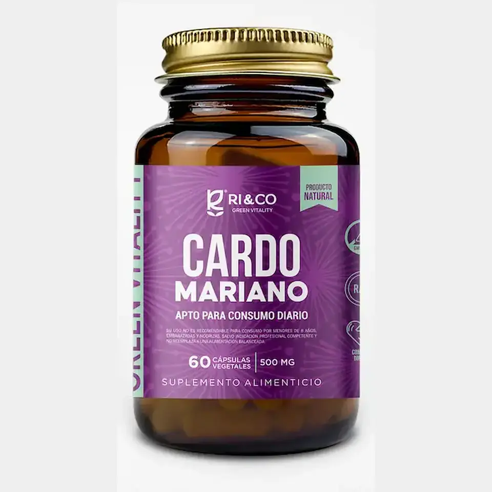 Cardo Mariano Extracto 500mg 60 Cápsulas Vegetales  Ri&Co 1