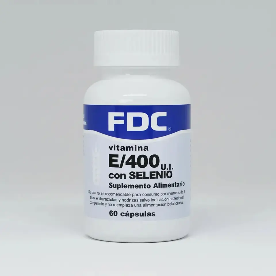 Vitamina E 400 U.I  con Selenio x 60cápsulas – FDC 1