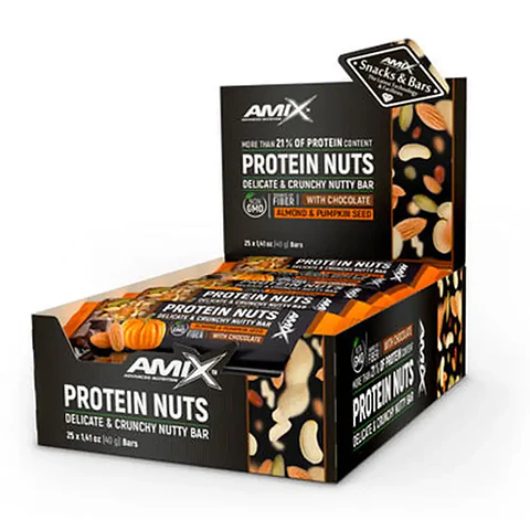 Caja  Protein Nuts Bar x 25 – Amix 