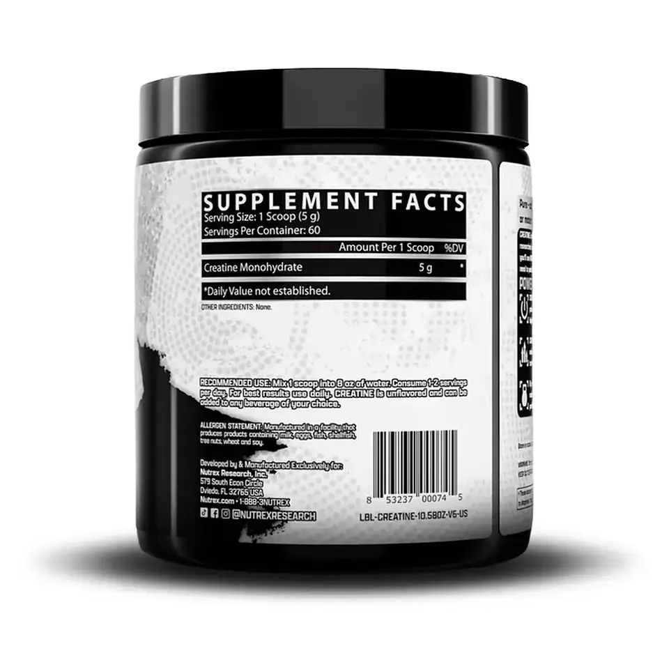 Creatina monohidratada 300g Nutrex 2