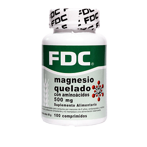 Magnesio Quelado 500 mg 100 Comprimidos