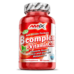 B- complex + Vitamina C y E 90 Cápsulas Amix