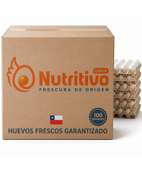 Huevos Tradicionales Blancos Extra Grandes Caja de 100 Unidades