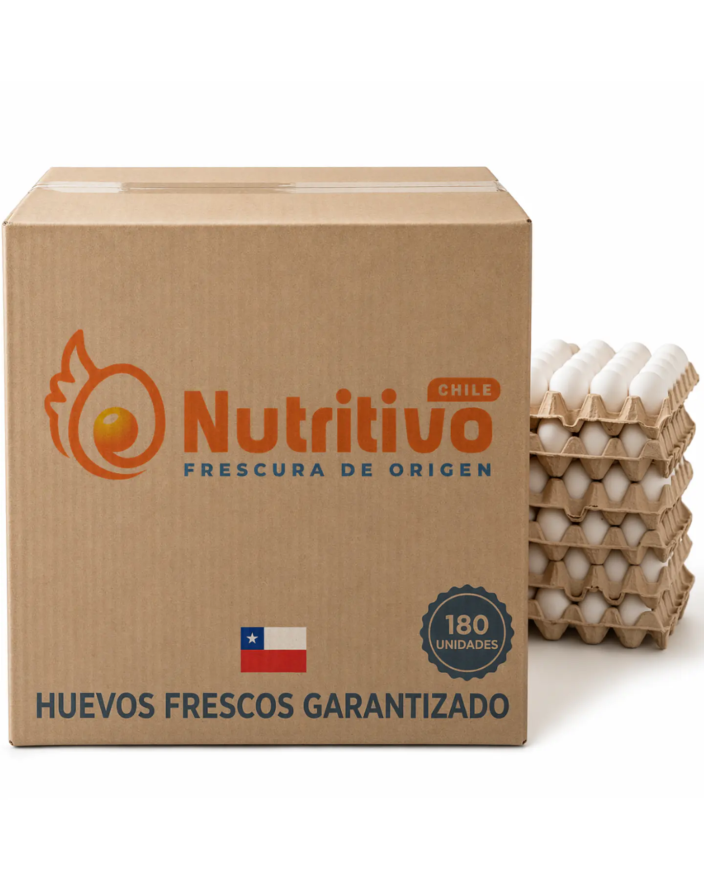Huevos Tradicionales Blancos Grande Caja de 180 Unidades 1