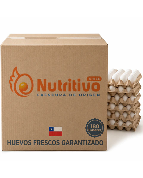 Huevos Tradicionales Blancos Extra Grandes Caja de 180 Unidades