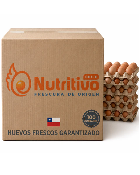 Huevos Tradicionales Color Súper Extra Caja de 100 Unidades