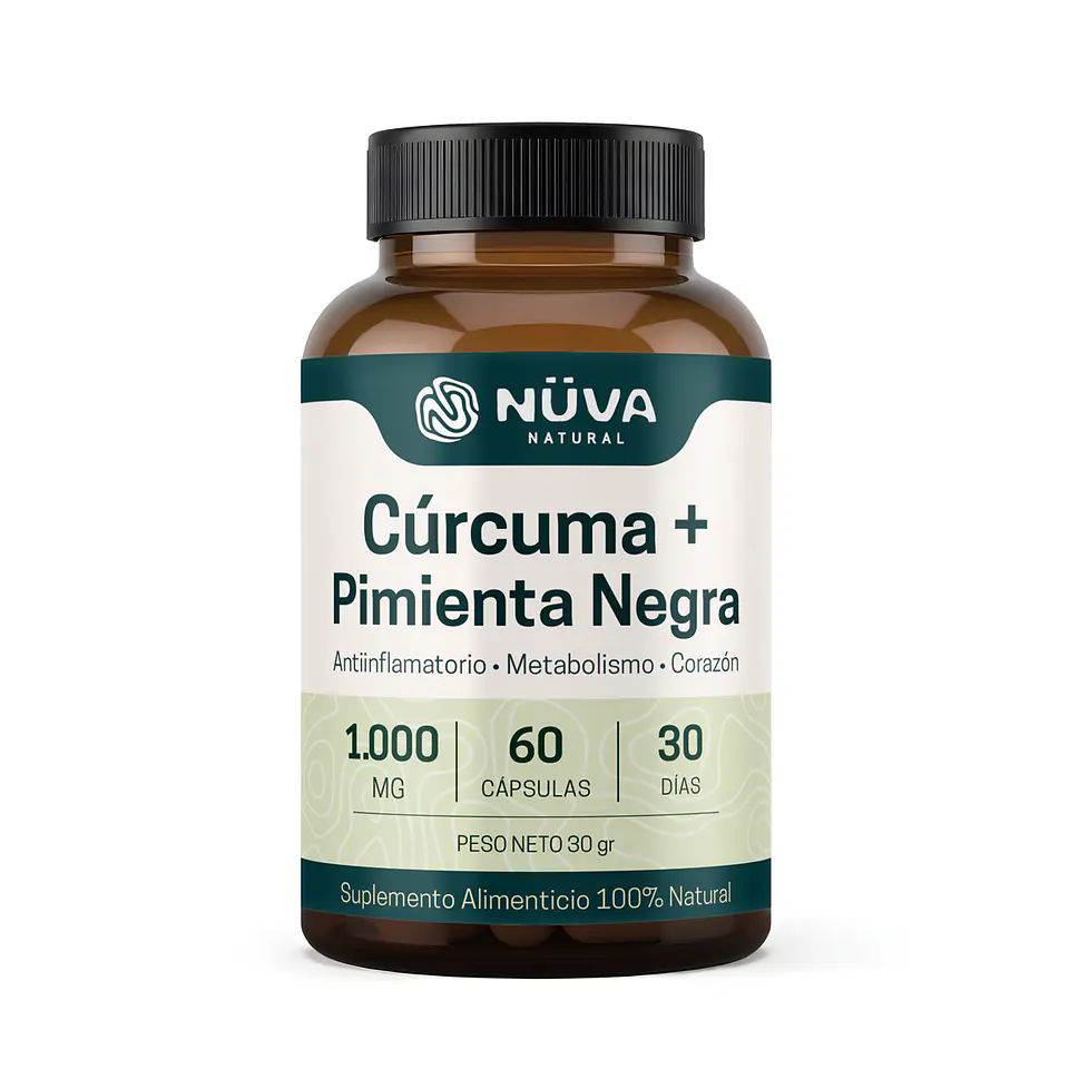 Cúrcuma + Pimienta negra 1000mg 60 Cap 1