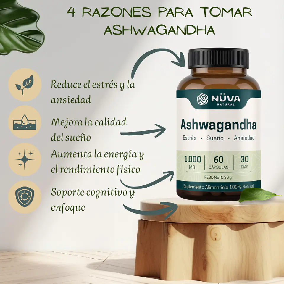 Ashwagandha 1000mg 60 Cap 2