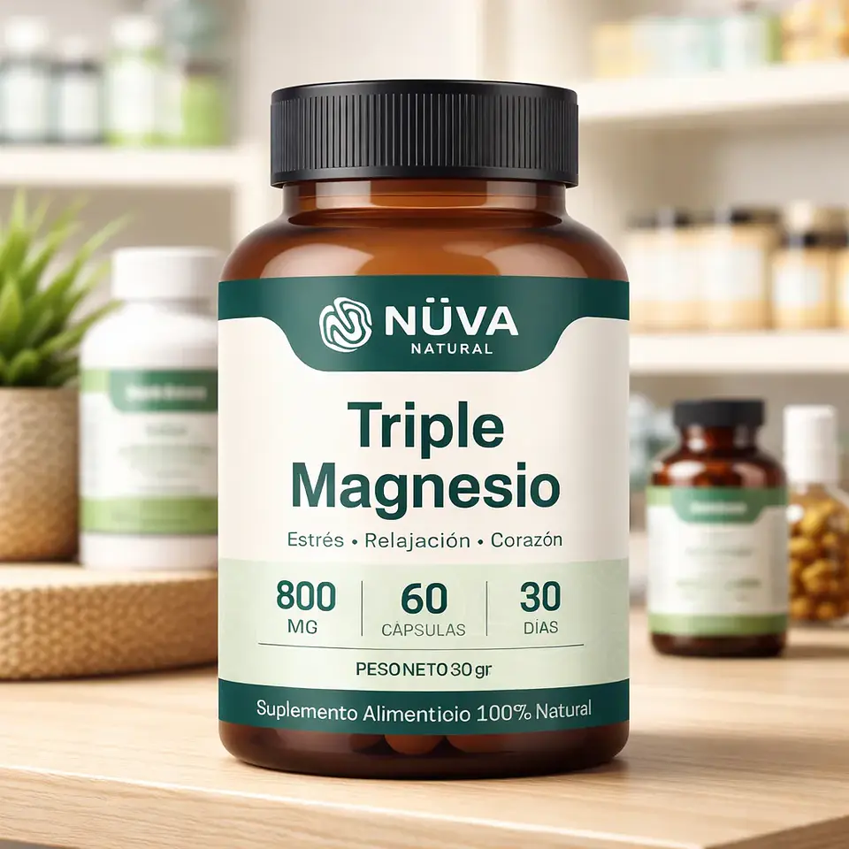 Triple Magnesio 800mg 60 Capsulas 4