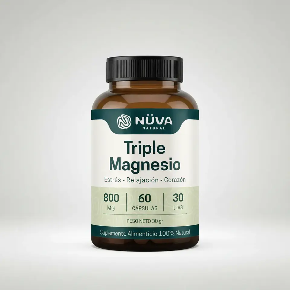 Triple Magnesio 800mg 60 Capsulas 5