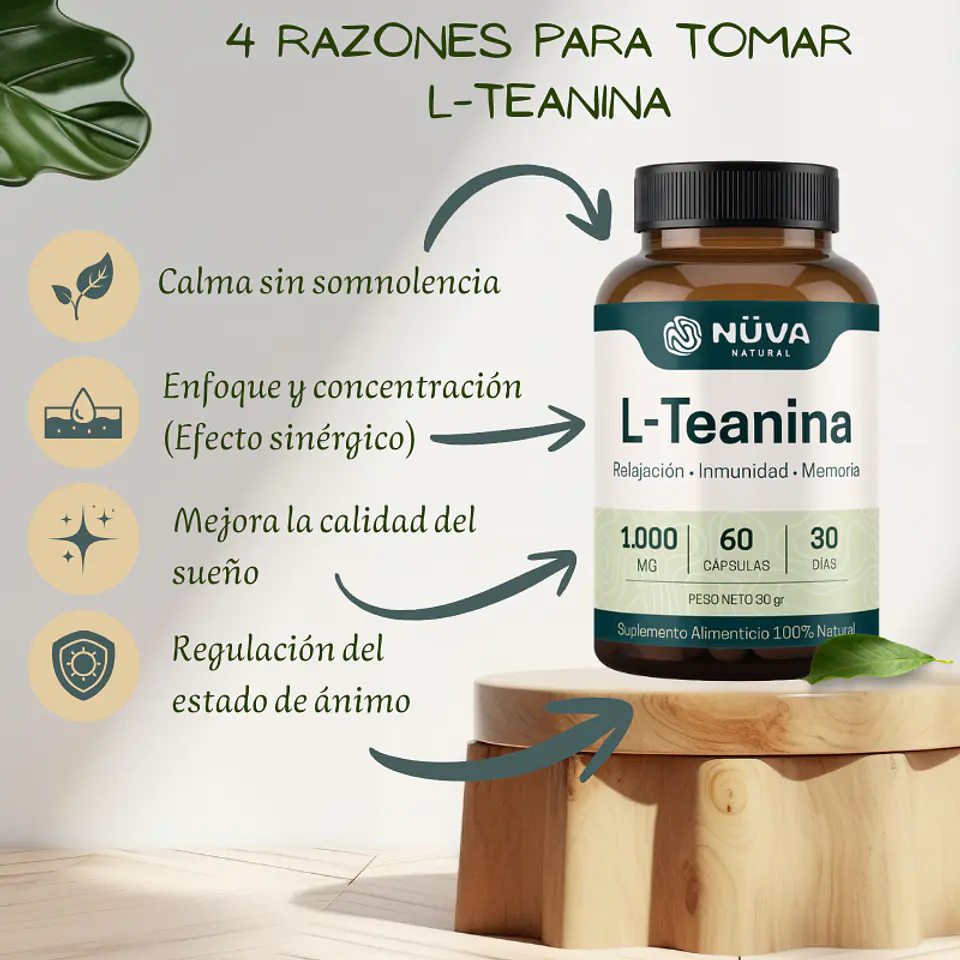 L-Teanina 1000mg 60Cap 2