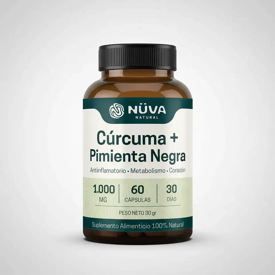 Cúrcuma + Pimienta negra 1000mg 60 Cap 4