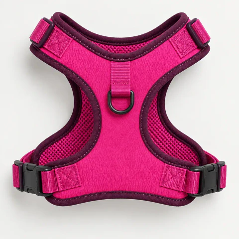 Arnés paseo liviano — fucsia, talla S
