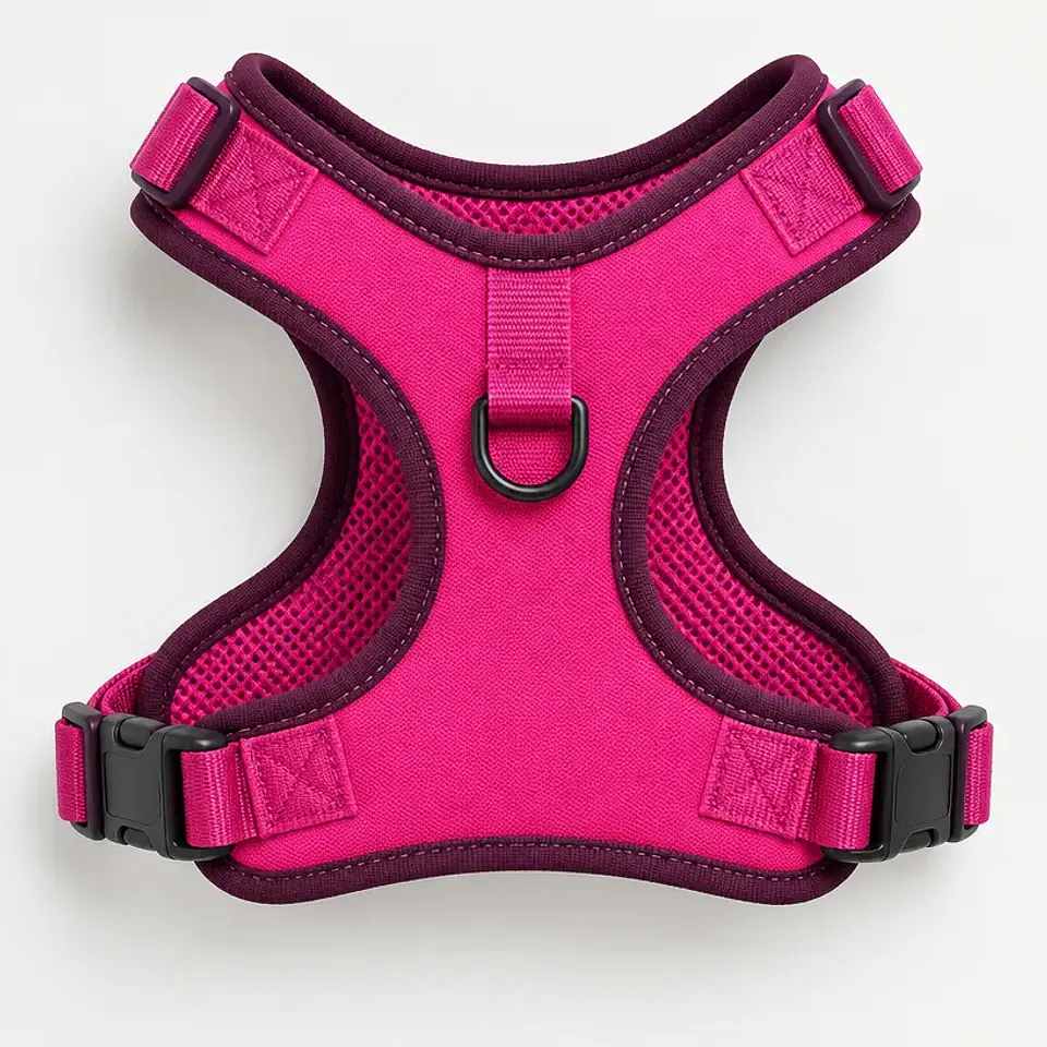 Arnés paseo liviano — fucsia, talla S 1