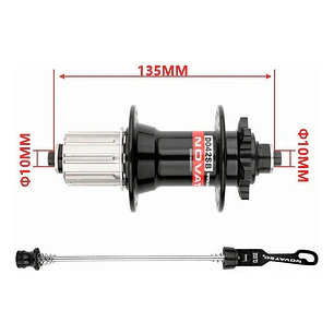 Faro Novatec D042sb 32h Hg Trasero De 8-12v Para Bicicleta