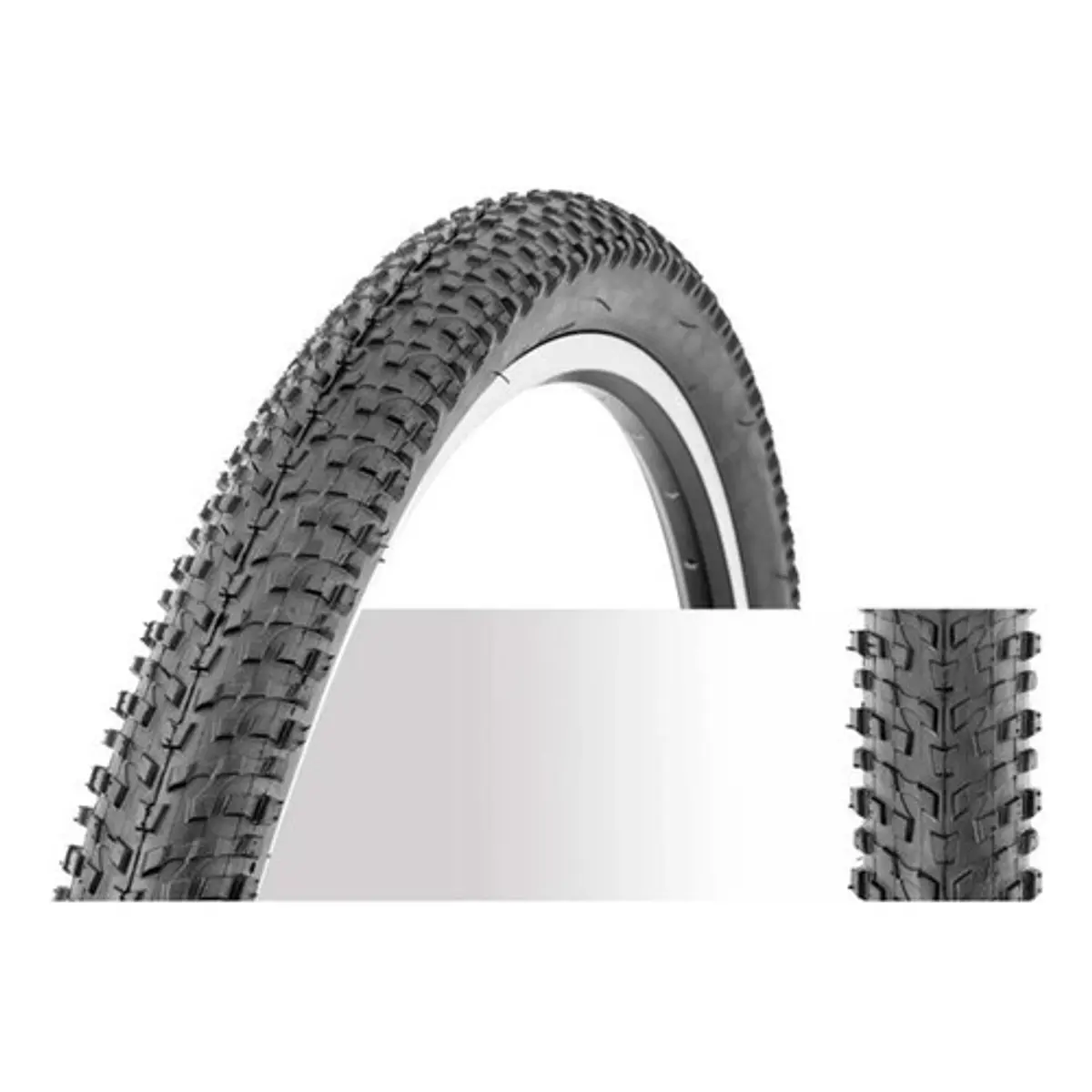 2 Pneumatici PRO+ 24x2.125 Verdi P-123A Con Camere D'aria - Battistrada Semi-slick