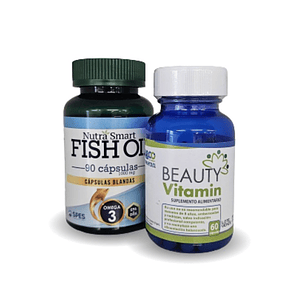 Pack Beauty Vitamin + Fish Oil Capsulas 