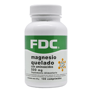 Magnesio Quelado 500 mg 100 TABLETAS