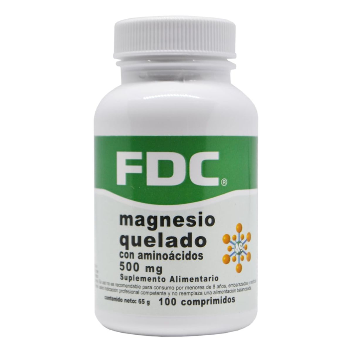 Magnesio Quelado 500 mg 100 Comprimidos