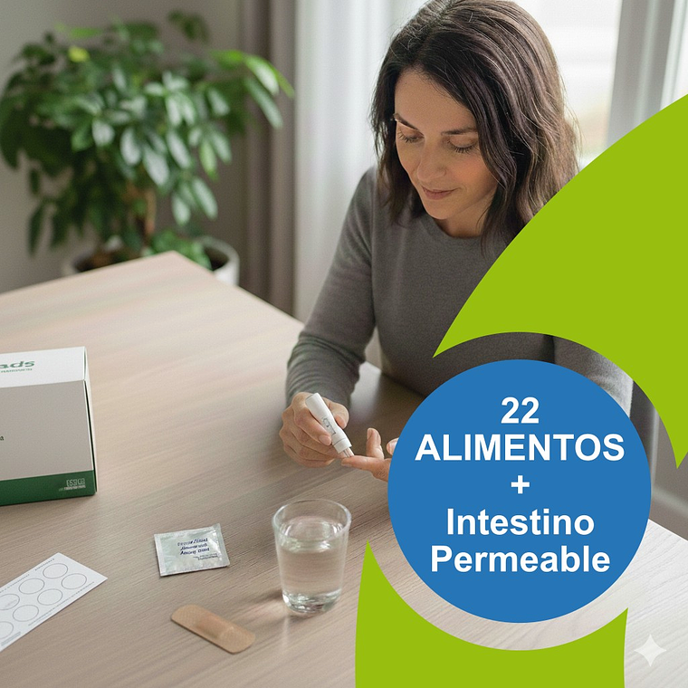 Examen de Sensibilidad Alimentaria  - 22 Alimentos + Intestino Permeable  1